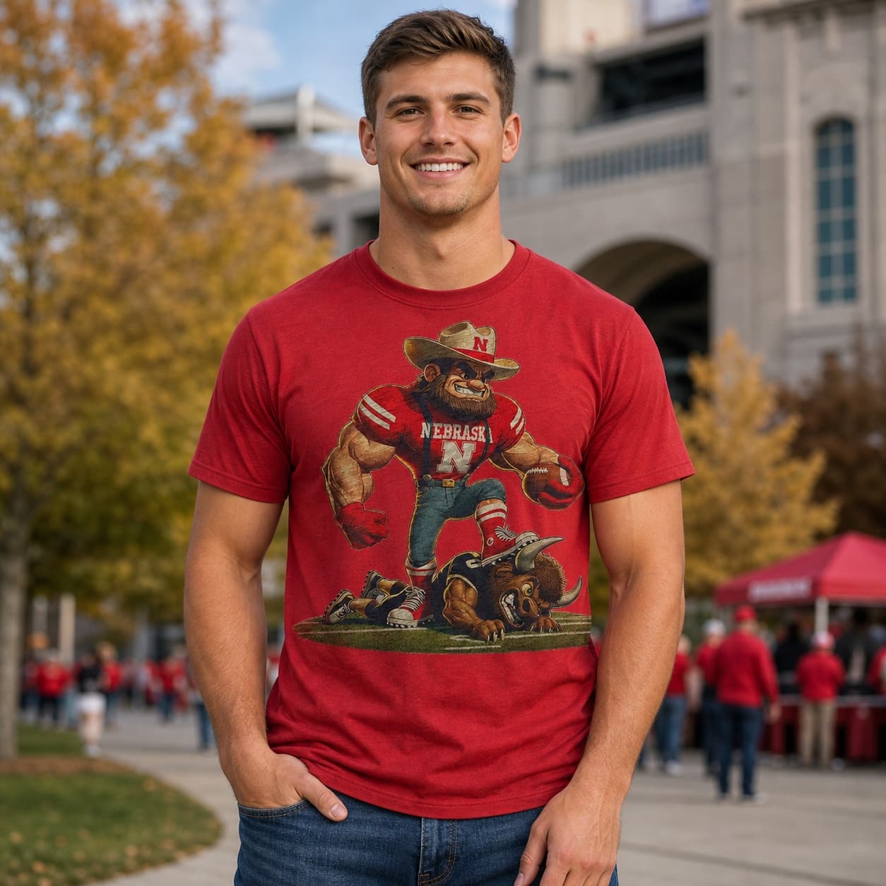 Nebraska Cornhuskers vs. Colorado Retro Rivalry Football 1985 Artwork Shirt