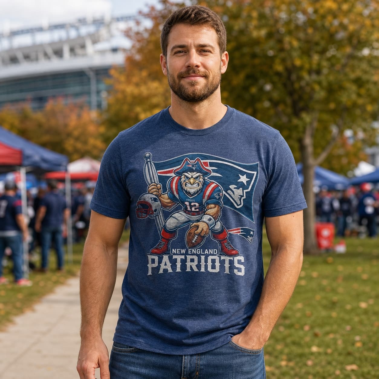 New England Patriots Exclusive Retro Football Flag Artwork Shirt