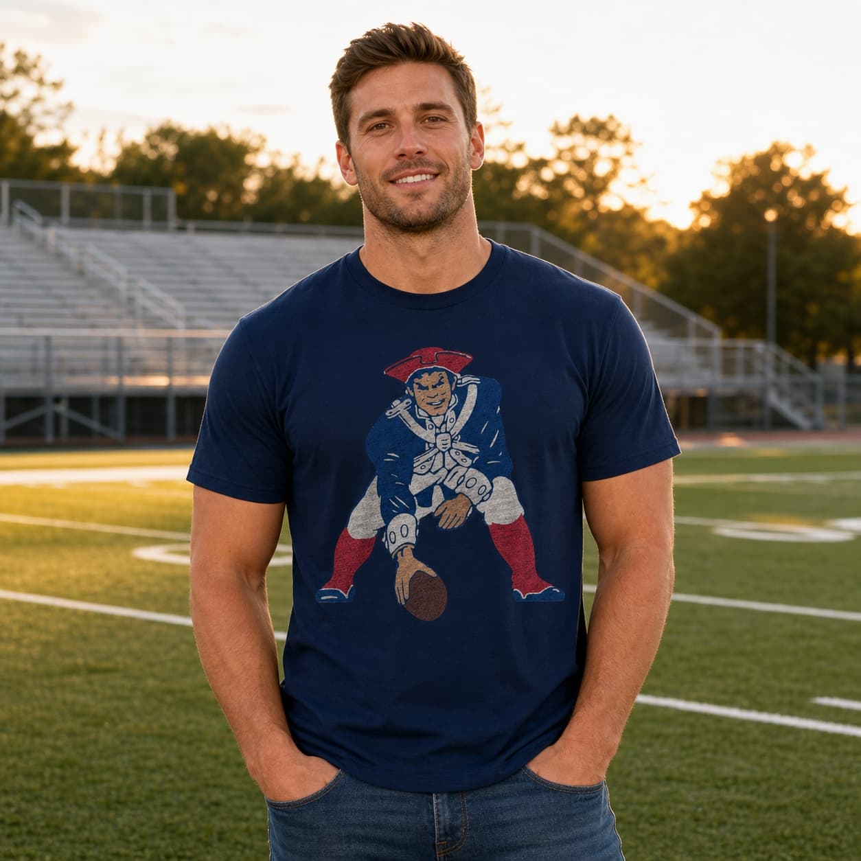 New England Patriots Retro Football 1972 Artwork Shirt