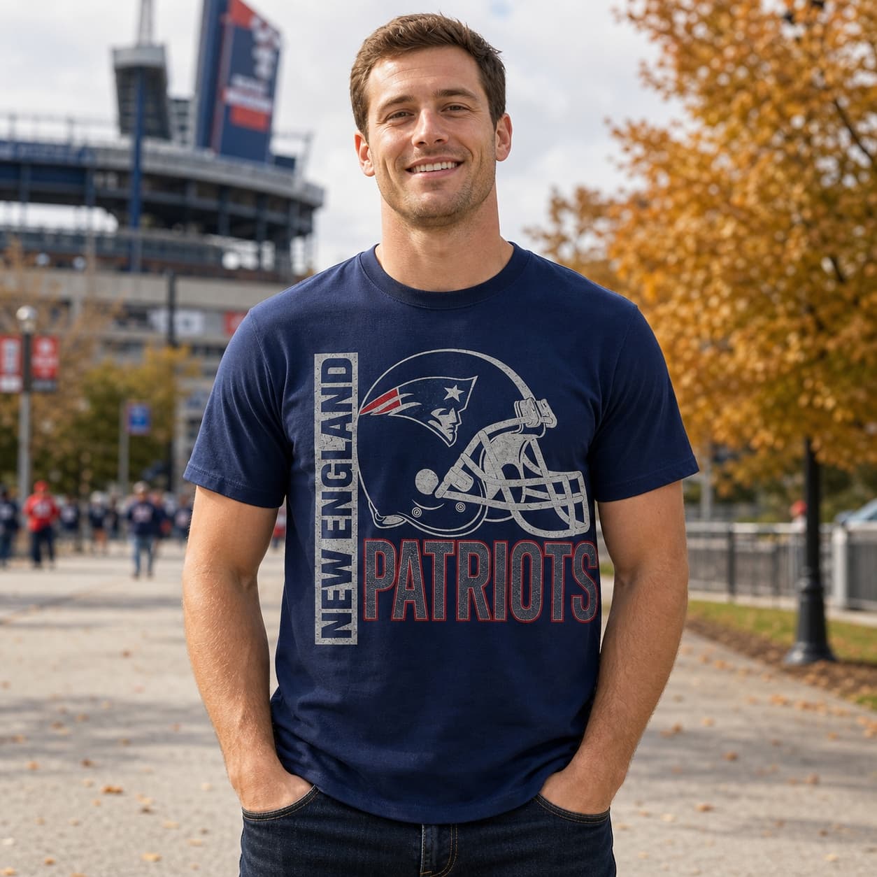 New England Patriots Retro Rivals Football Helmet Artwork Shirt