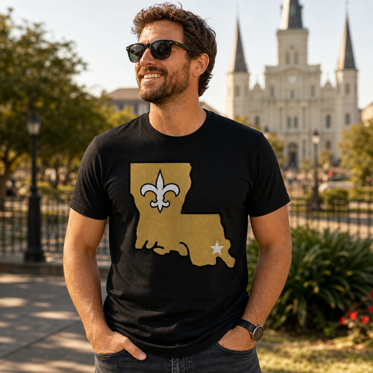 New Orleans Saints Retro Football 1985 Artwork Shirt