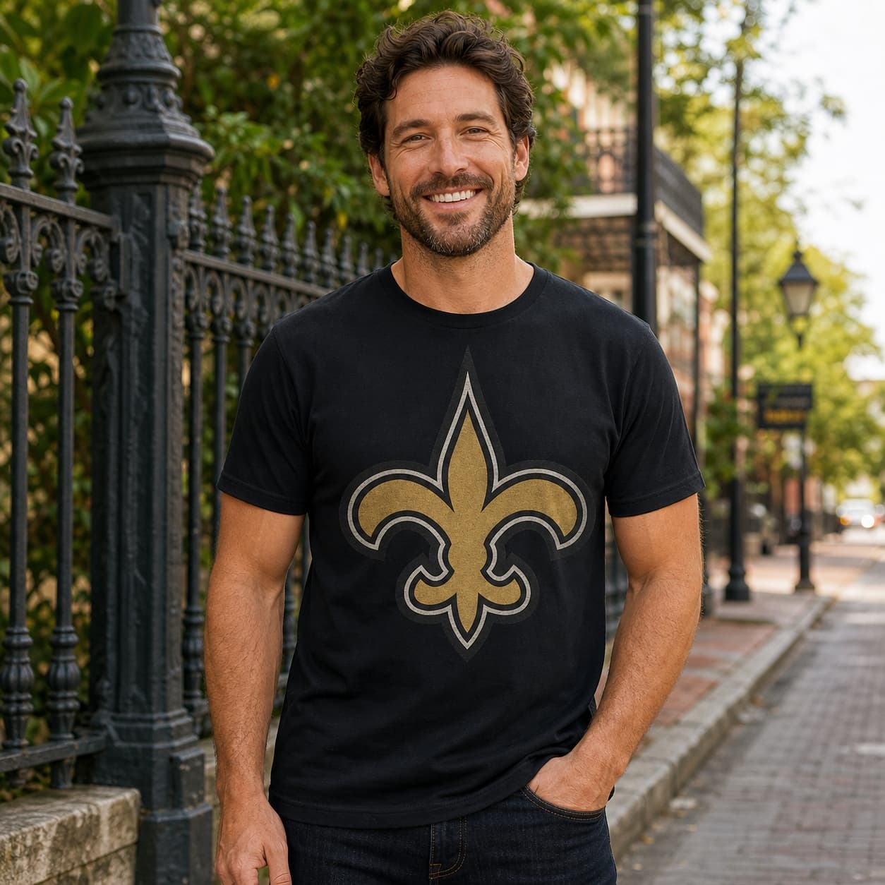 New Orleans Saints Retro Football 1992 Artwork Shirt