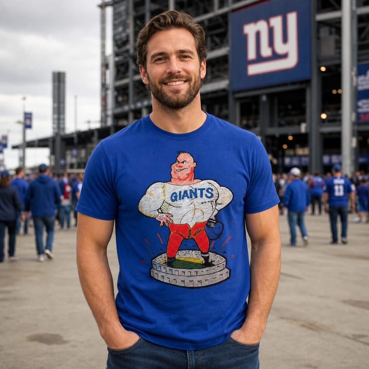 New York Giants Retro Football 1969 Artwork Shirt