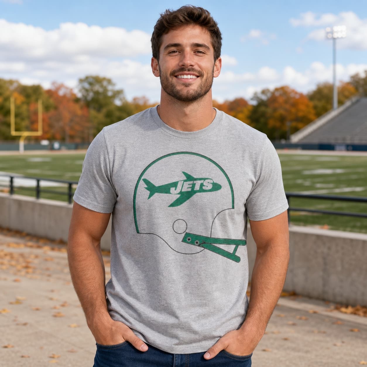 New York Jets Retro Football Helmet 1963 Artwork Shirt