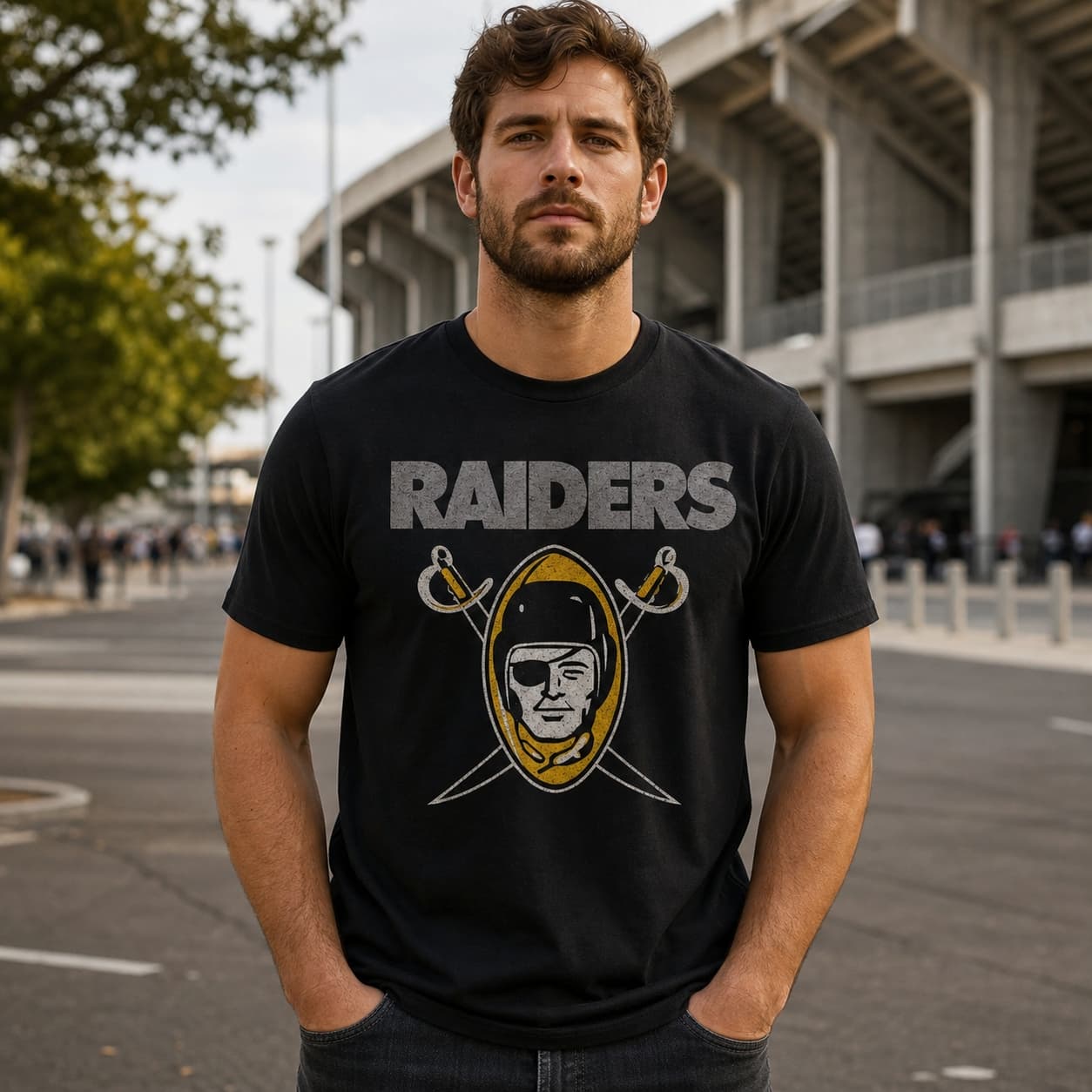 Oakland Raiders Retro Football 1960 Artwork Shirt