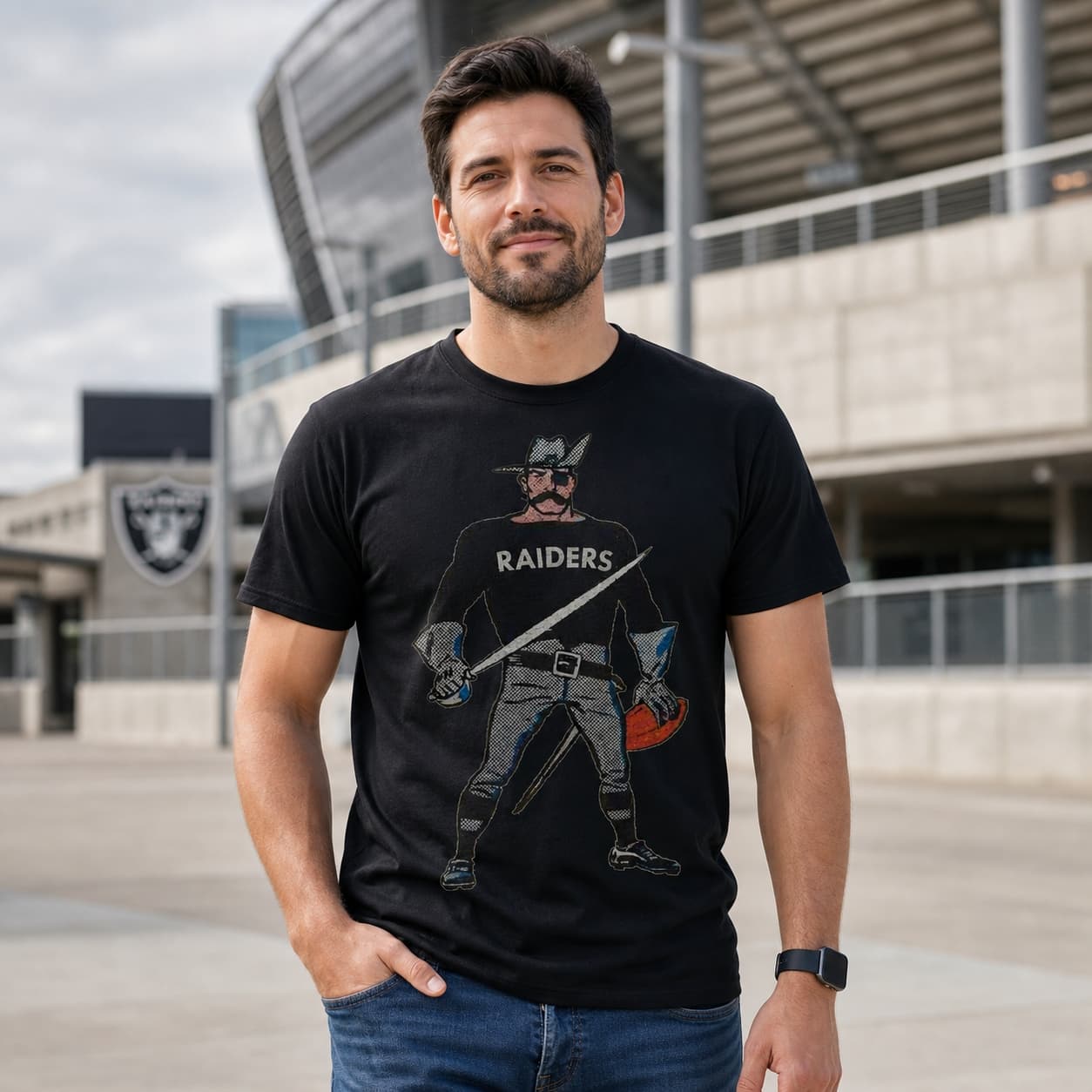 Oakland Raiders Retro Football 1969 Artwork Shirt