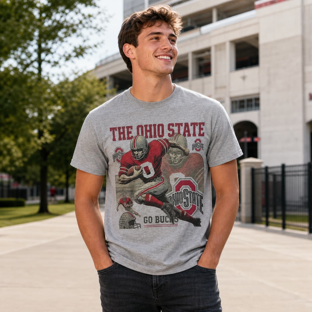 Ohio State Buckeyes Exclusive Retro Football 1960 Artwork Shirt