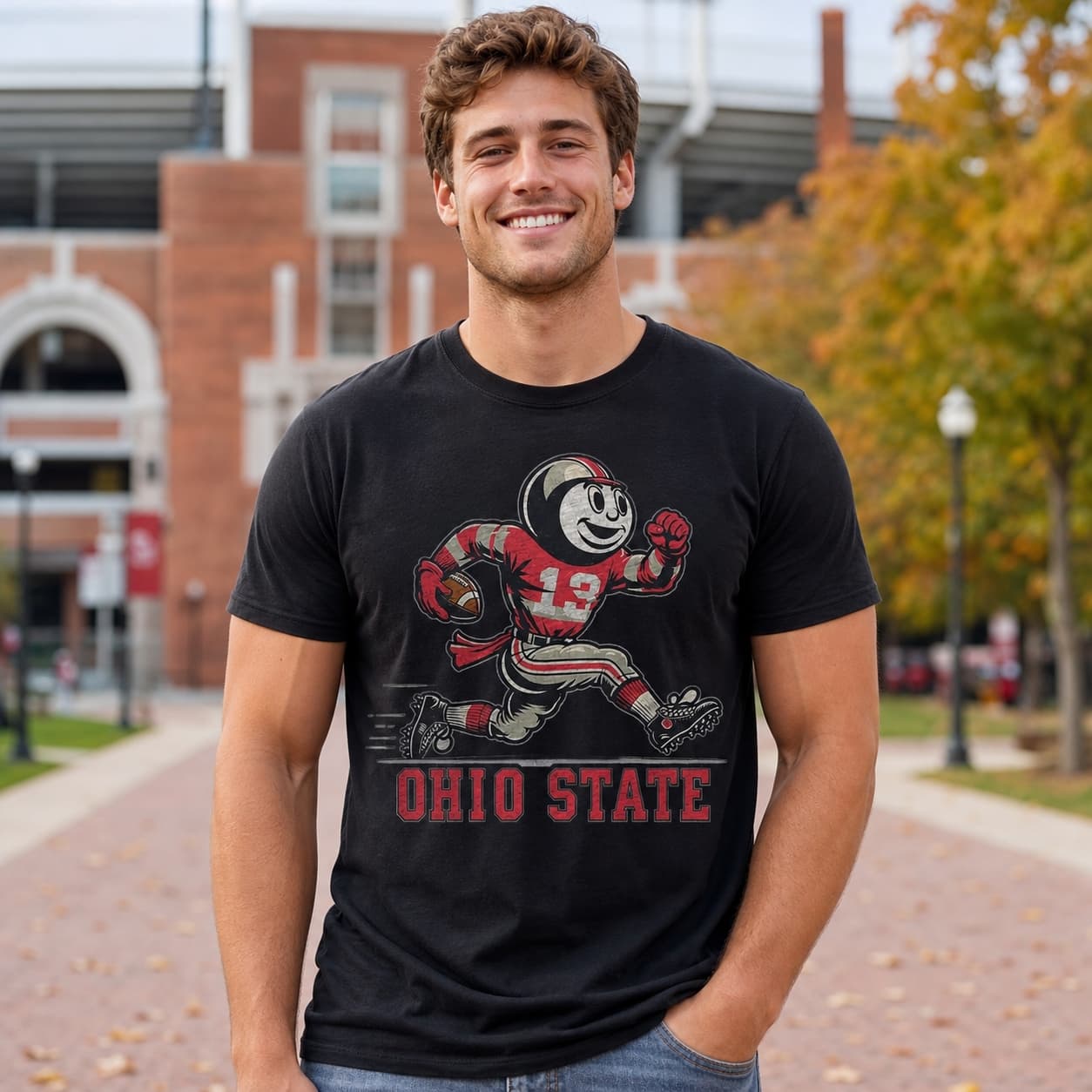 Ohio State Buckeyes Exclusive Retro Football 1961 Artwork Shirt