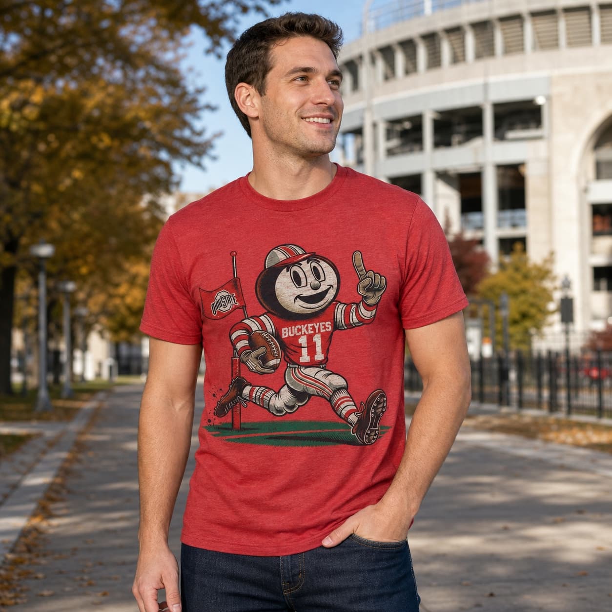 Ohio State Buckeyes Exclusive Retro Football 1978 Artwork Shirt