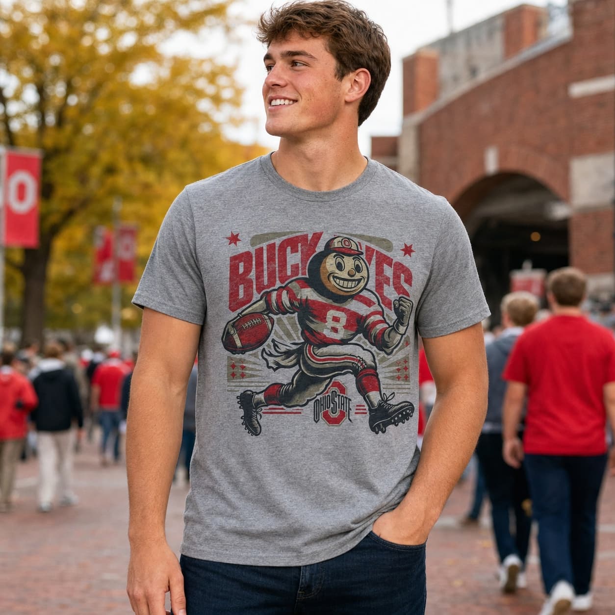 Ohio State Buckeyes Exclusive Retro Football 1981 Artwork Shirt