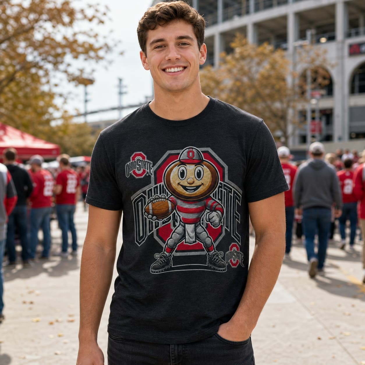 Ohio State Buckeyes Exclusive Retro Football 1998 Artwork Shirt