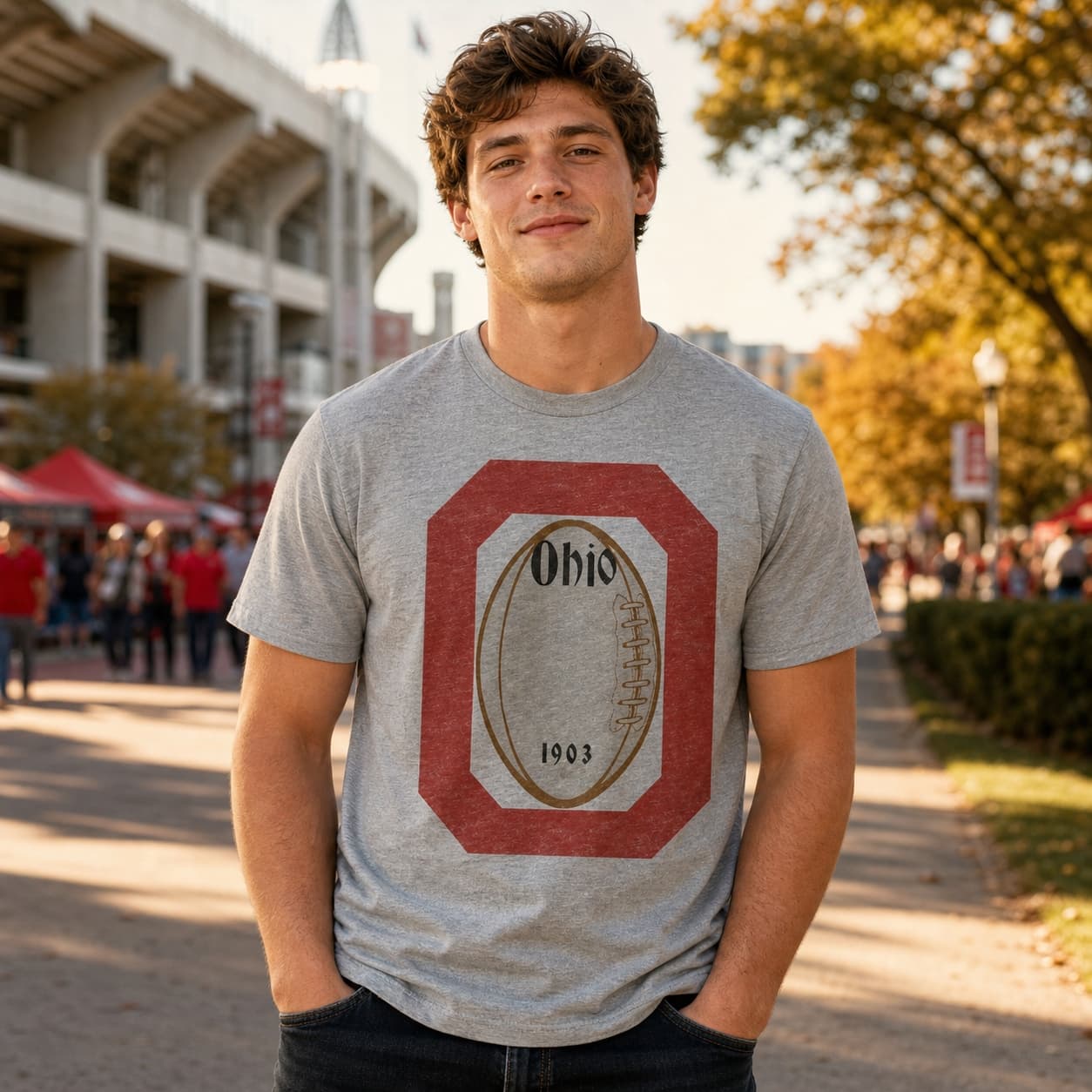Ohio State Buckeyes Retro Football 1903 Artwork Shirt