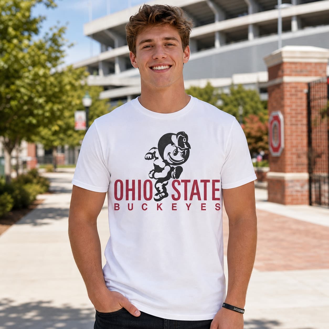 Ohio State Buckeyes Retro Football 1987 Artwork Shirt