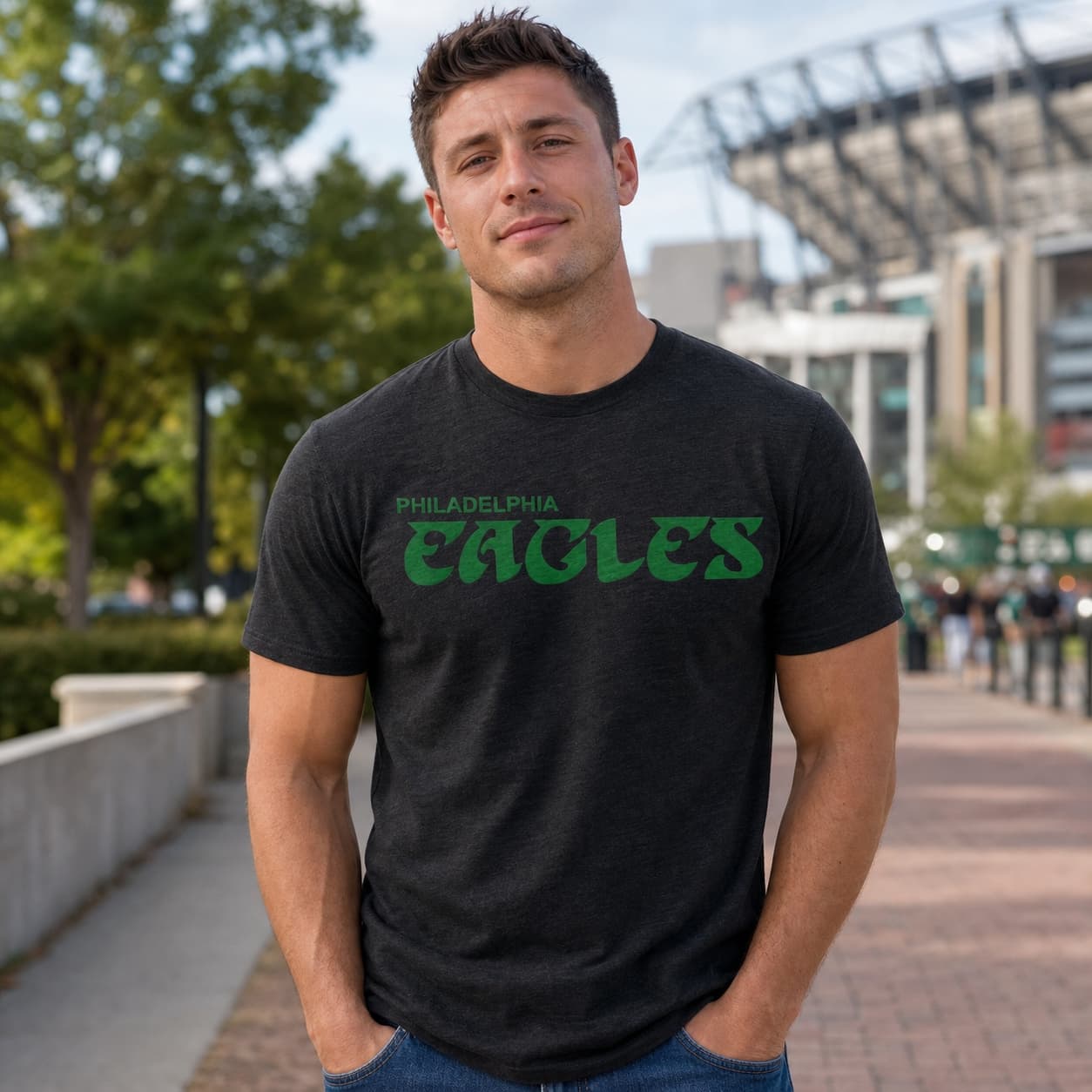 Philadelphia Eagles Football 1973 Artwork Shirt