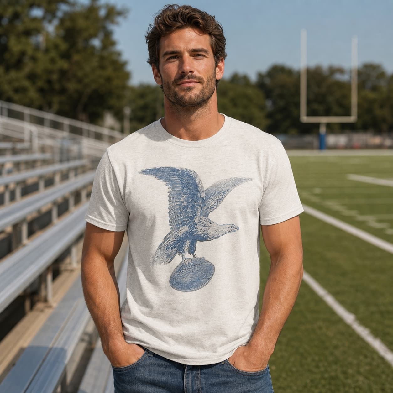 Philadelphia Eagles Retro Football 1933 Artwork Shirt