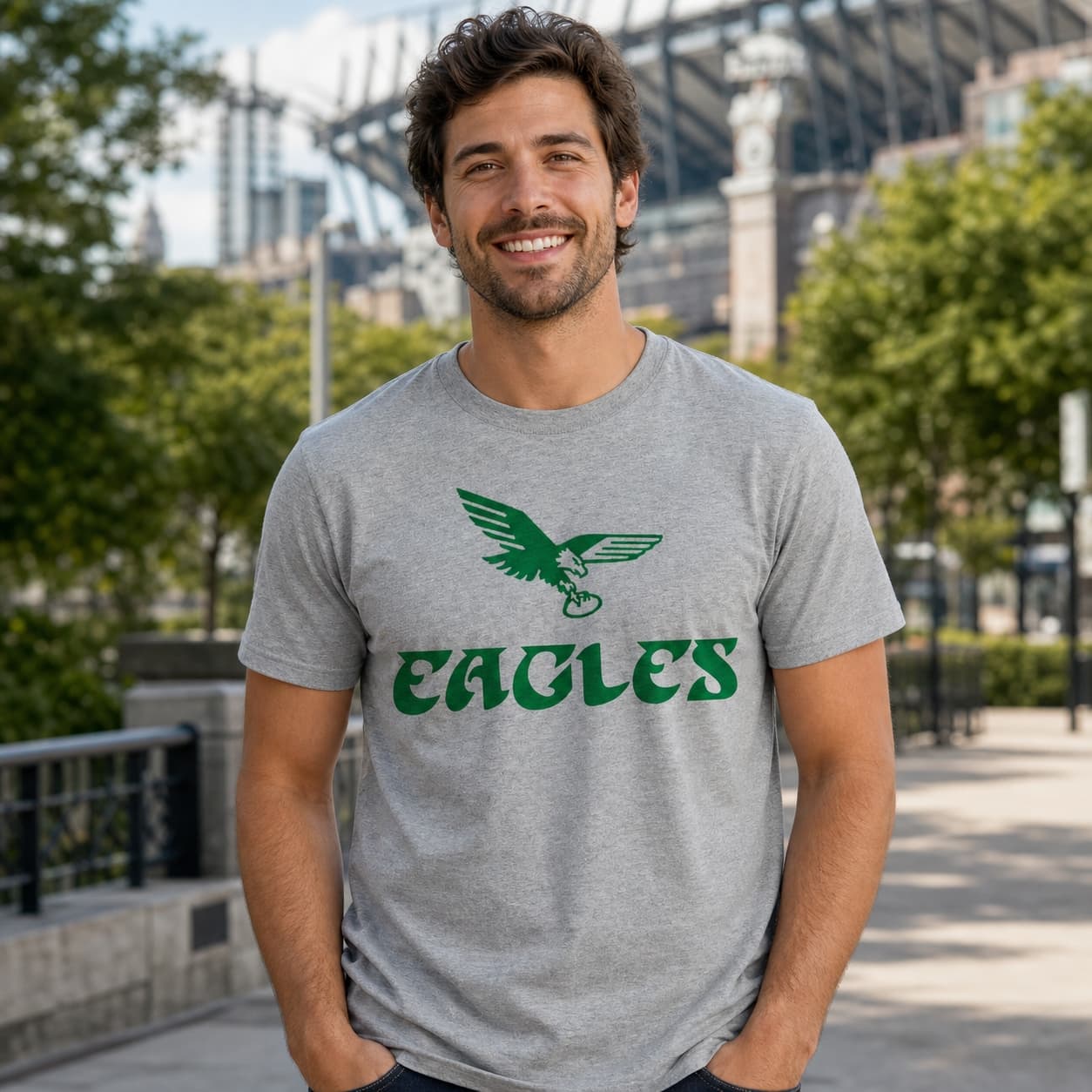Philadelphia Eagles Retro Football 1950 Artwork Shirt
