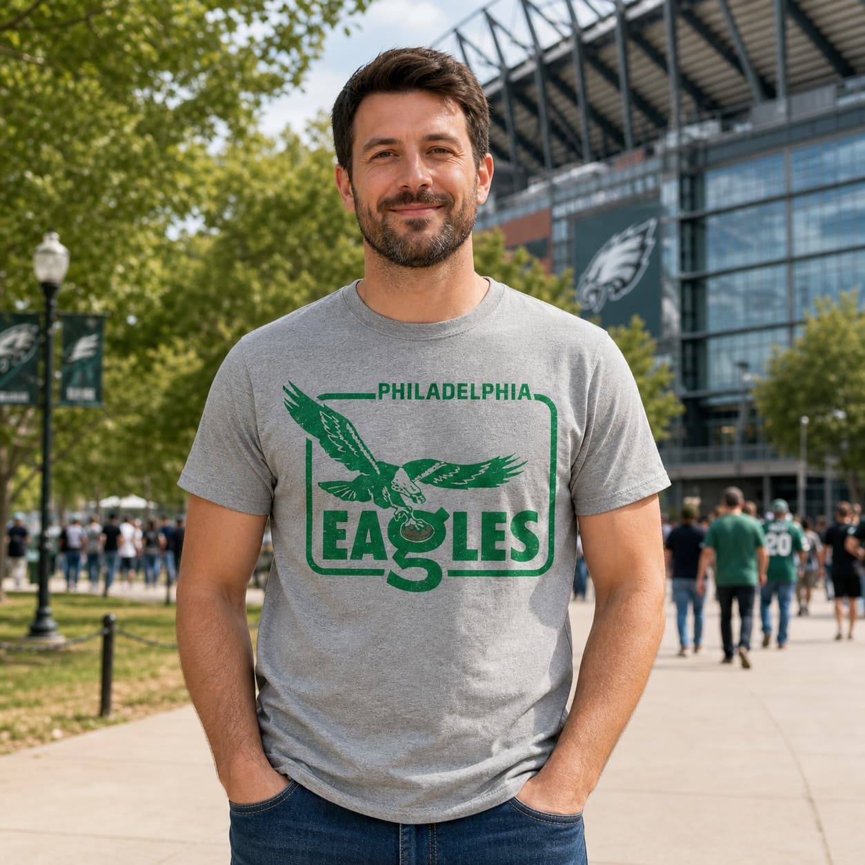 Philadelphia Eagles Retro Football 1965 Artwork Shirt