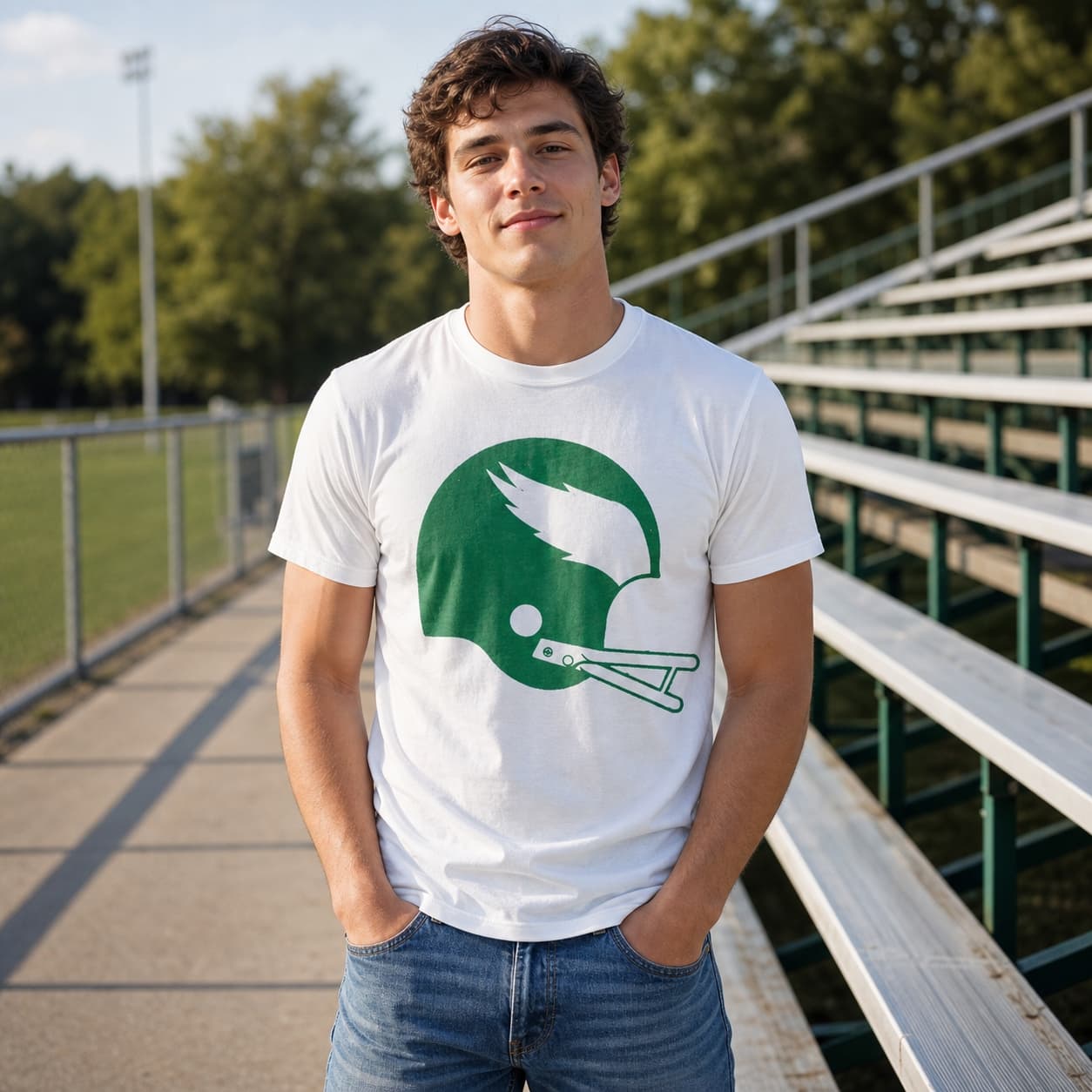 Philadelphia Eagles Retro Football 1973 Artwork Shirt