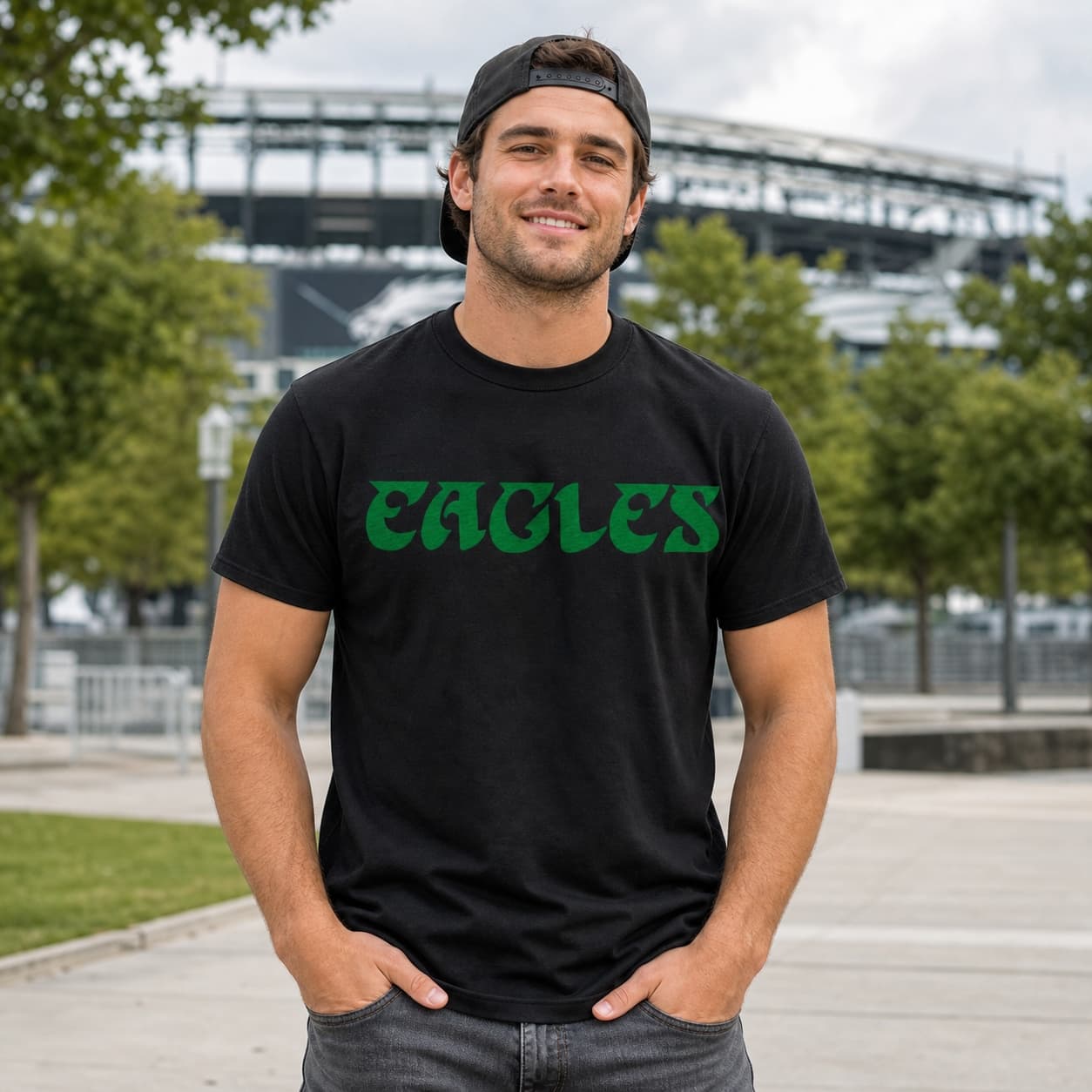 Philadelphia Eagles Retro Football 1973 Artwork TShirt