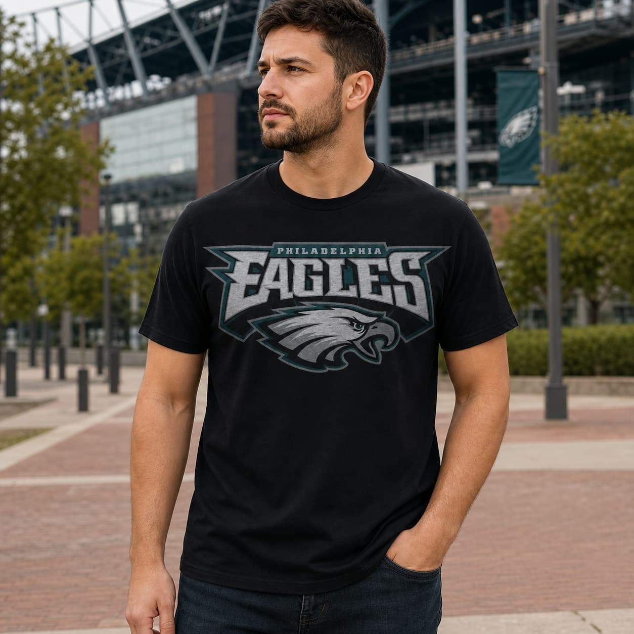 Philadelphia Eagles Retro Football 1995 Artwork Shirt