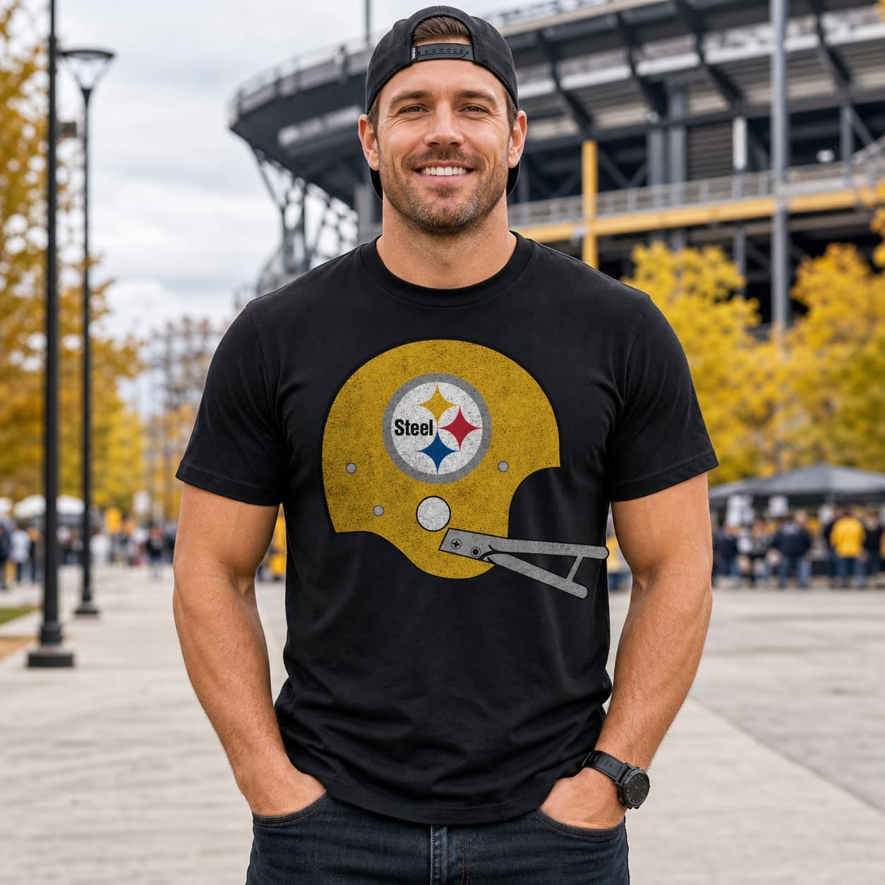 Pittsburgh Steelers Retro Football 1965 Artwork Shirt