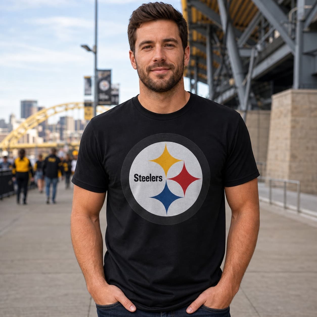 Pittsburgh Steelers Retro Football 1968 Artwork Shirt
