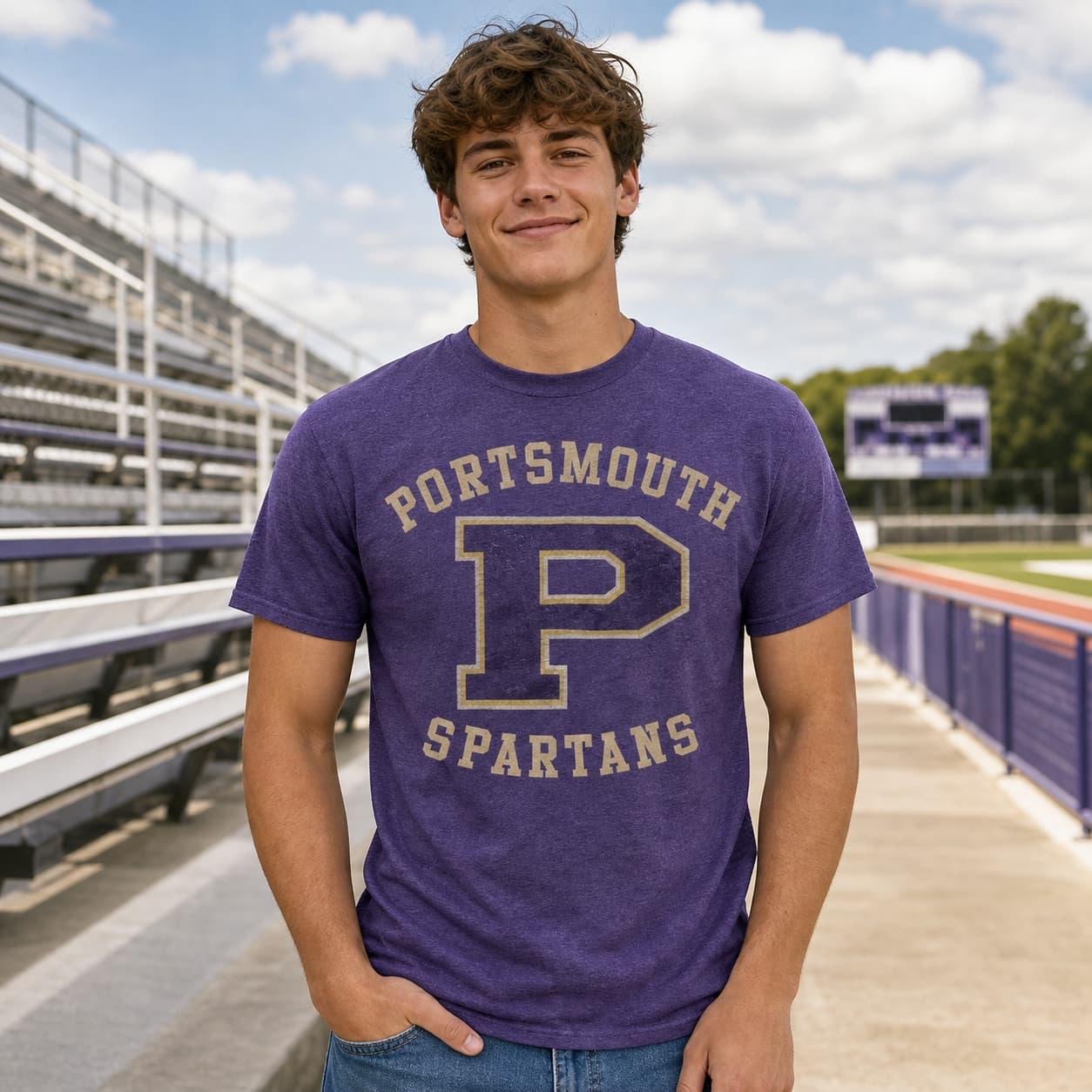 Portsmouth Spartans Detroit Lions Retro Football 1930 Artwork Shirt