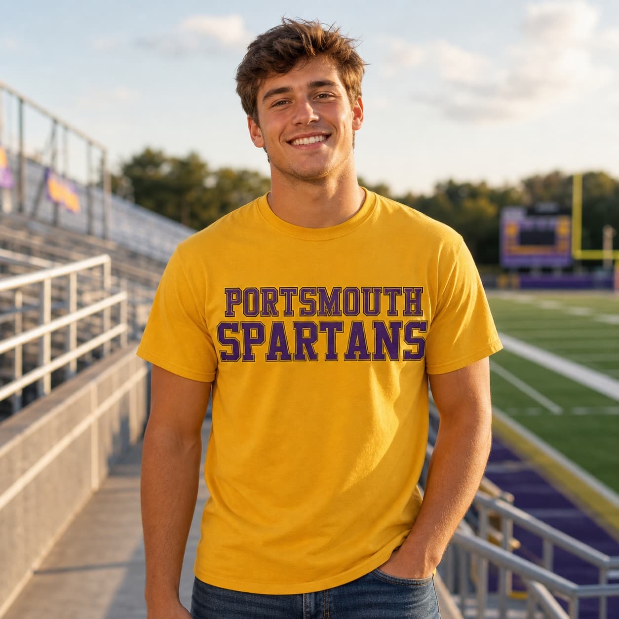 Portsmouth Spartans Detroit Lions Retro Football 1931 Artwork Shirt