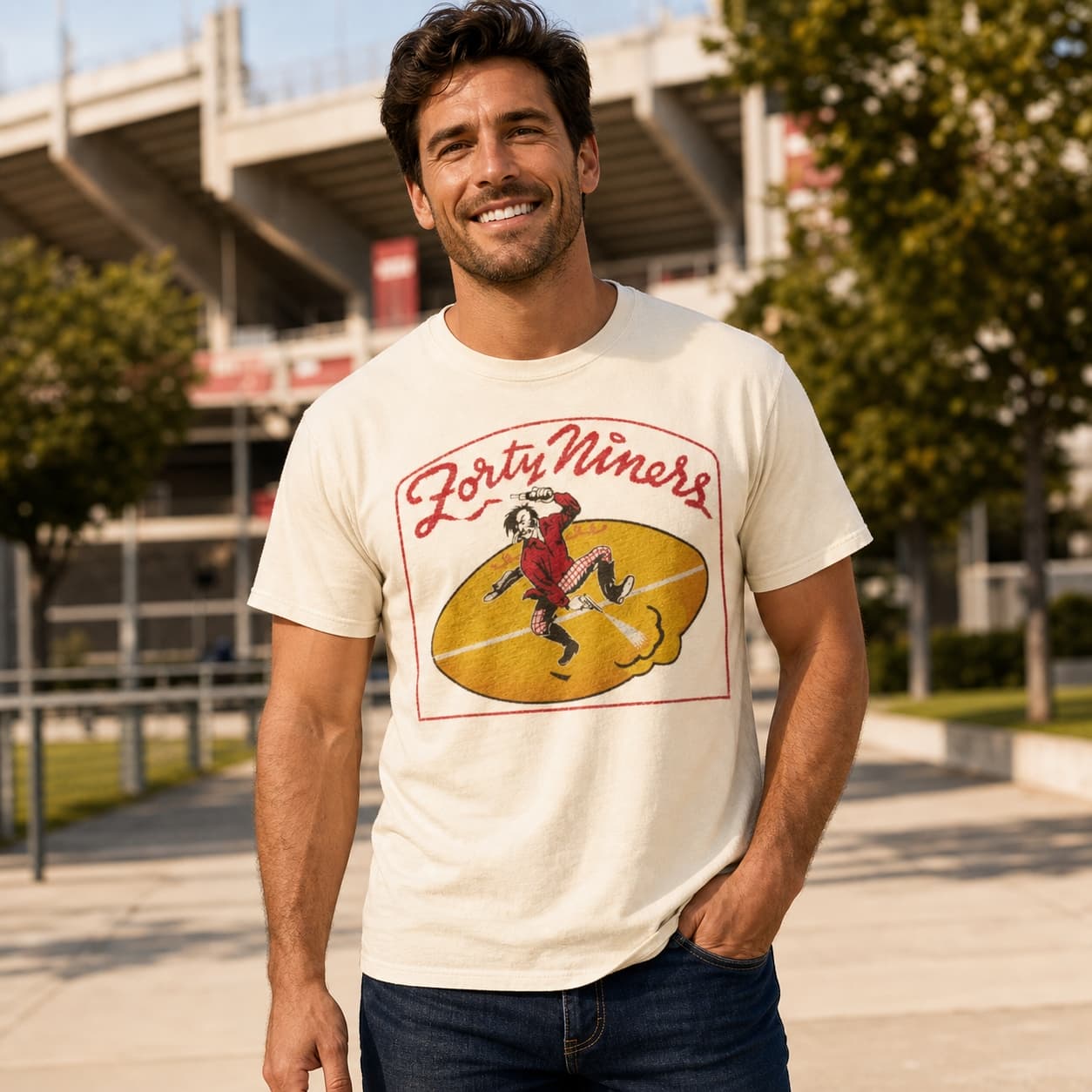 San Francisco 49ers Retro Football 1946 Artwork Shirt
