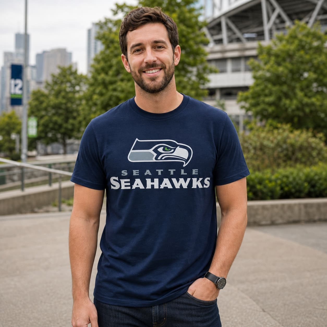 Seattle Seahawks Retro Football 1998 Artwork Shirt