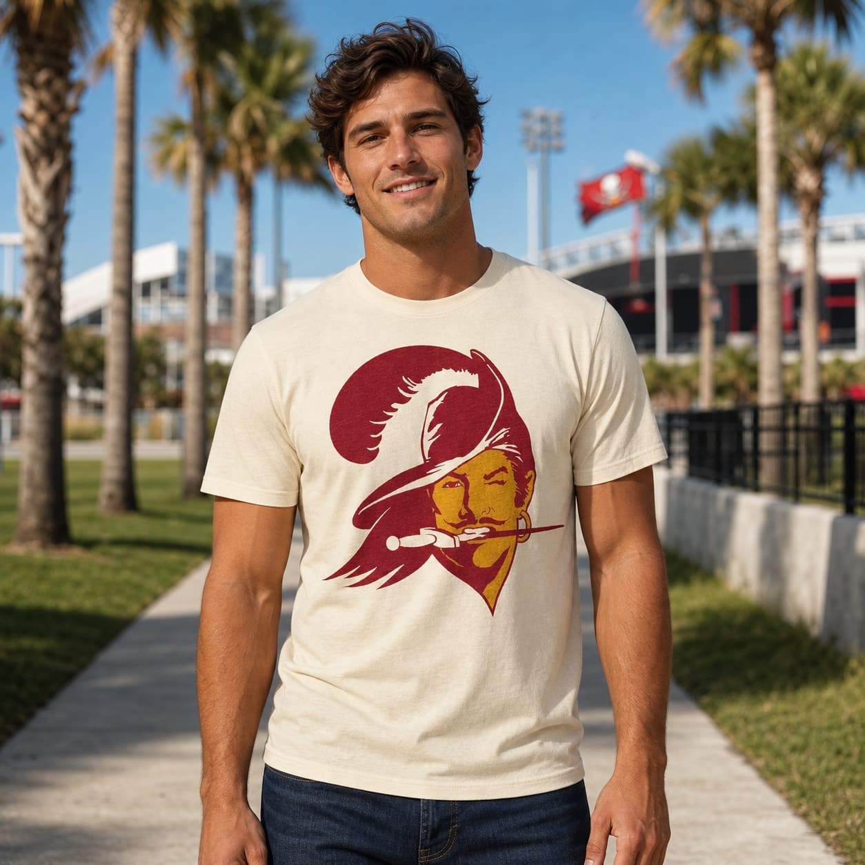 Tampa Bay Buccaneers Retro Football 1976 Artwork Shirt