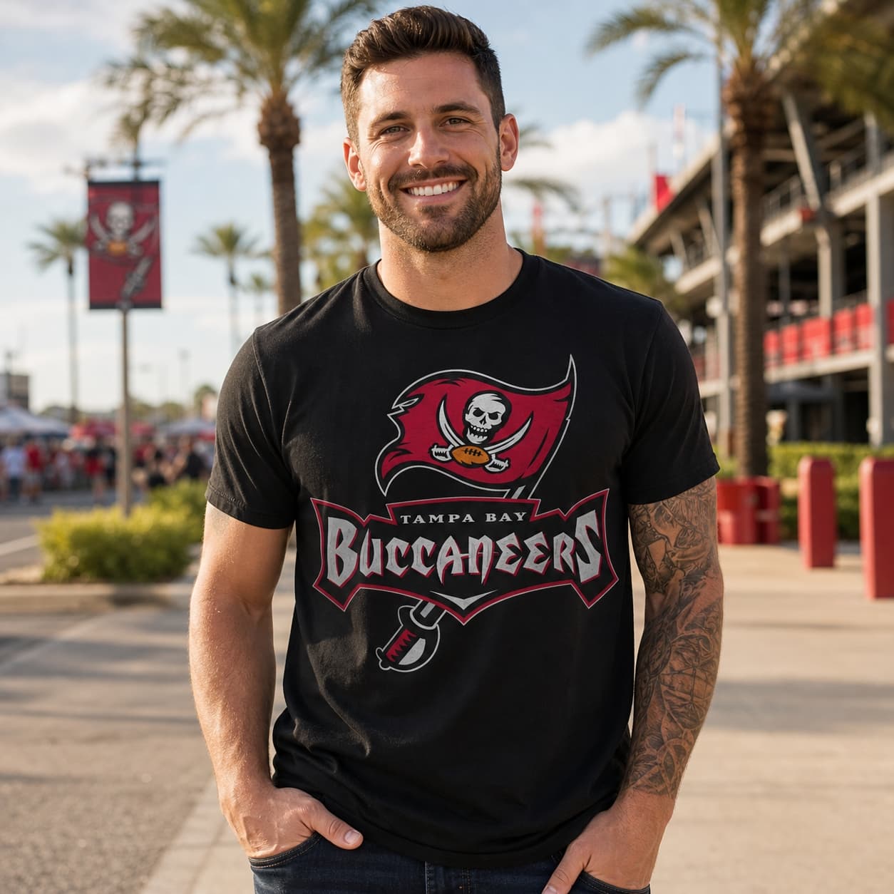 Tampa Bay Buccaneers Retro Football 1997 Artwork Shirt