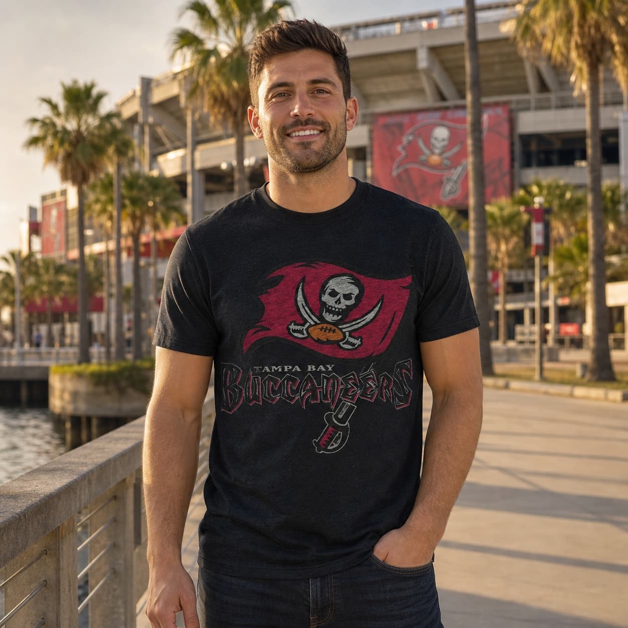 Tampa Bay Buccaneers Retro Football 1999 Artwork Shirt