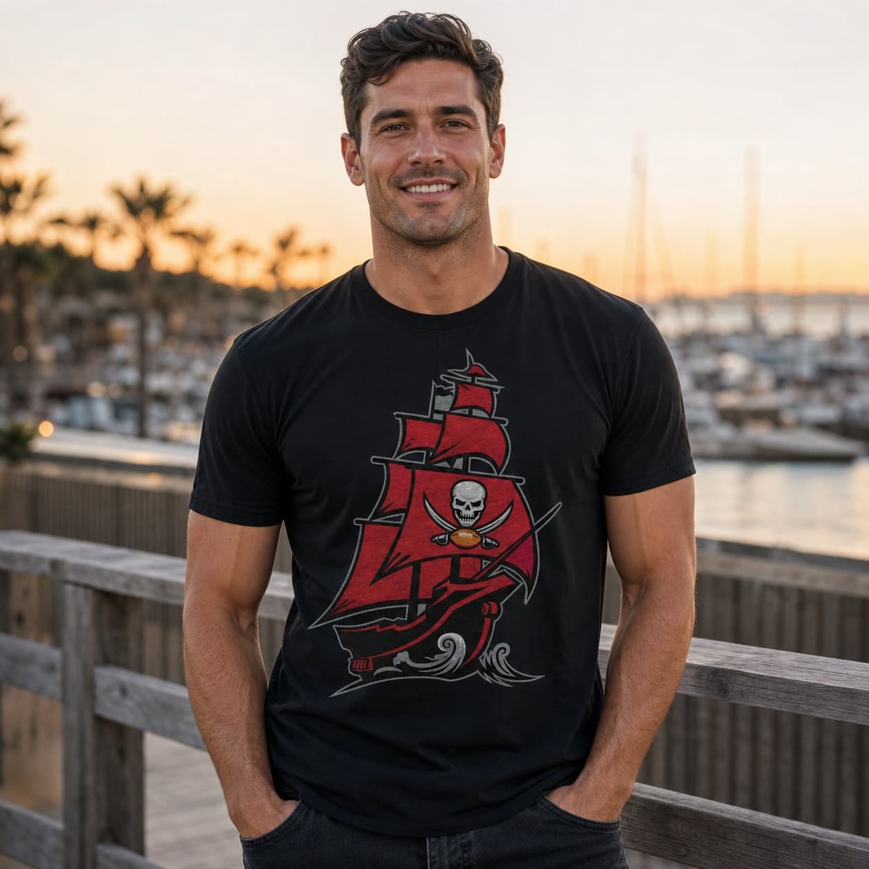 Tampa Bay Buccaneers Retro Football Ship 1998 Artwork Shirt