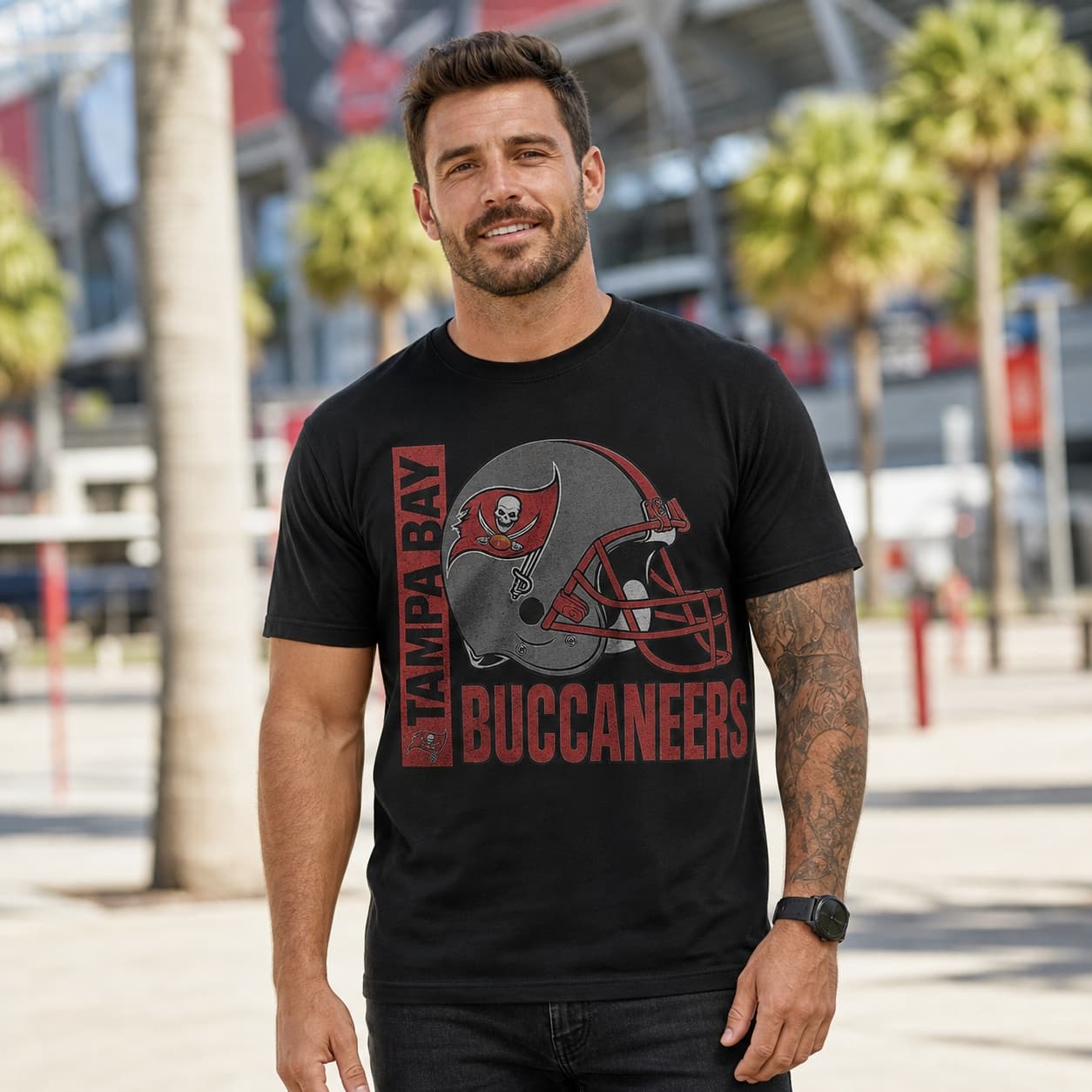 Tampa Bay Buccaneers Retro Rivals Football Helmet Artwork Shirt