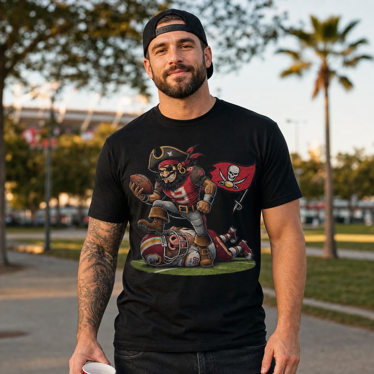 Tampa Bay Buccaneers vs. Washington Commanders Exclusive Retro Rivalries Football Artwork Shirt