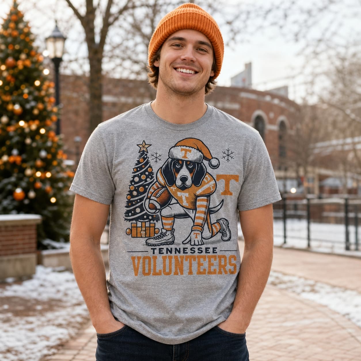 Tennessee Volunteers Holiday Exclusive Retro Football Artwork Shirt
