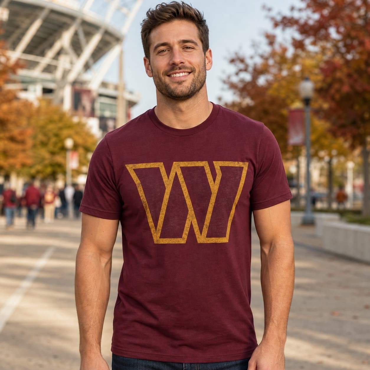 Washington Commanders Retro Football Artwork Shirt