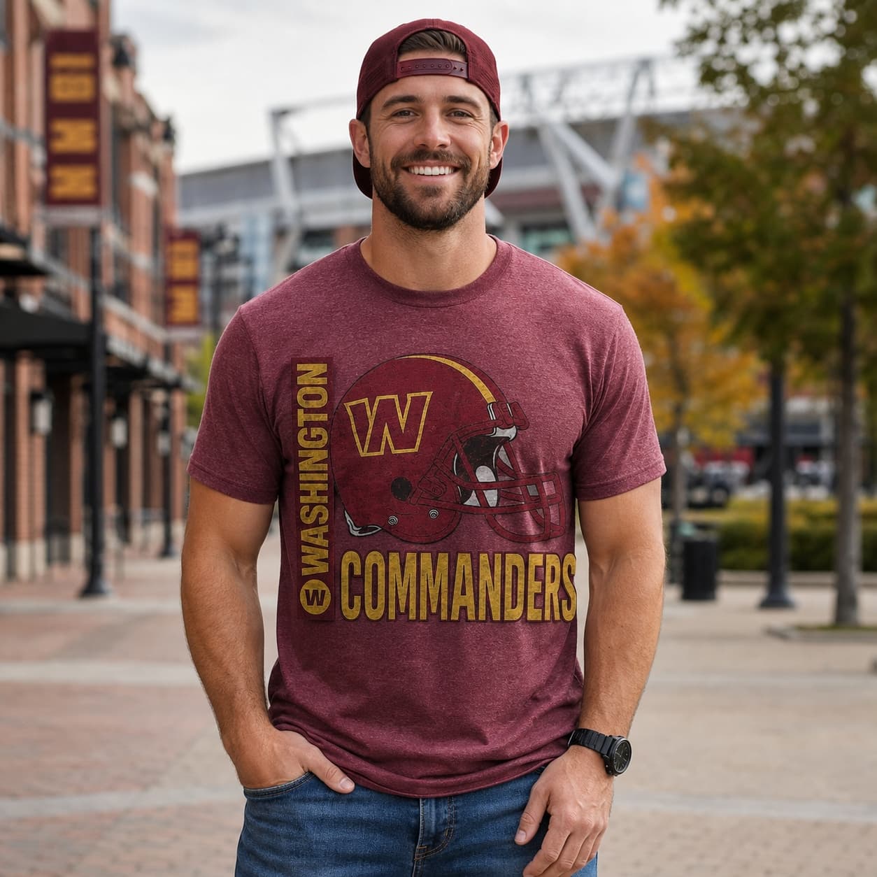 Washington Commanders Retro Rivals Football Helmet Artwork Shirt
