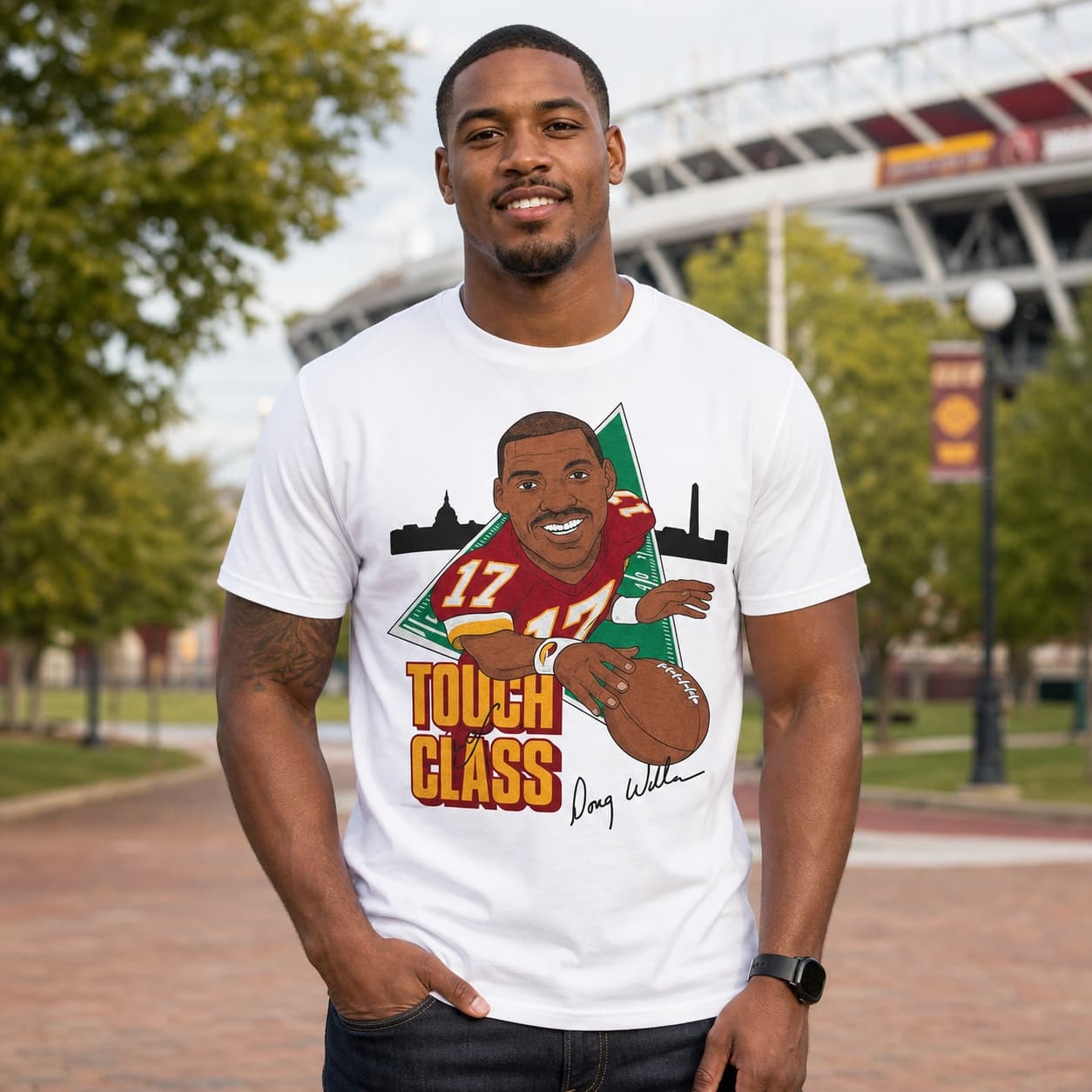 Washington Redskins Doug Williams Retro Football 1988 Artwork Shirt