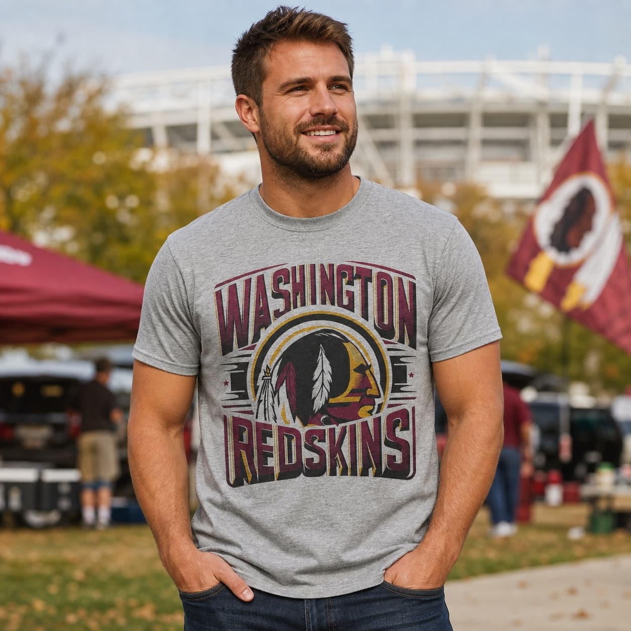 Washington Redskins Exclusive Retro Football 1986 Artwork Shirt