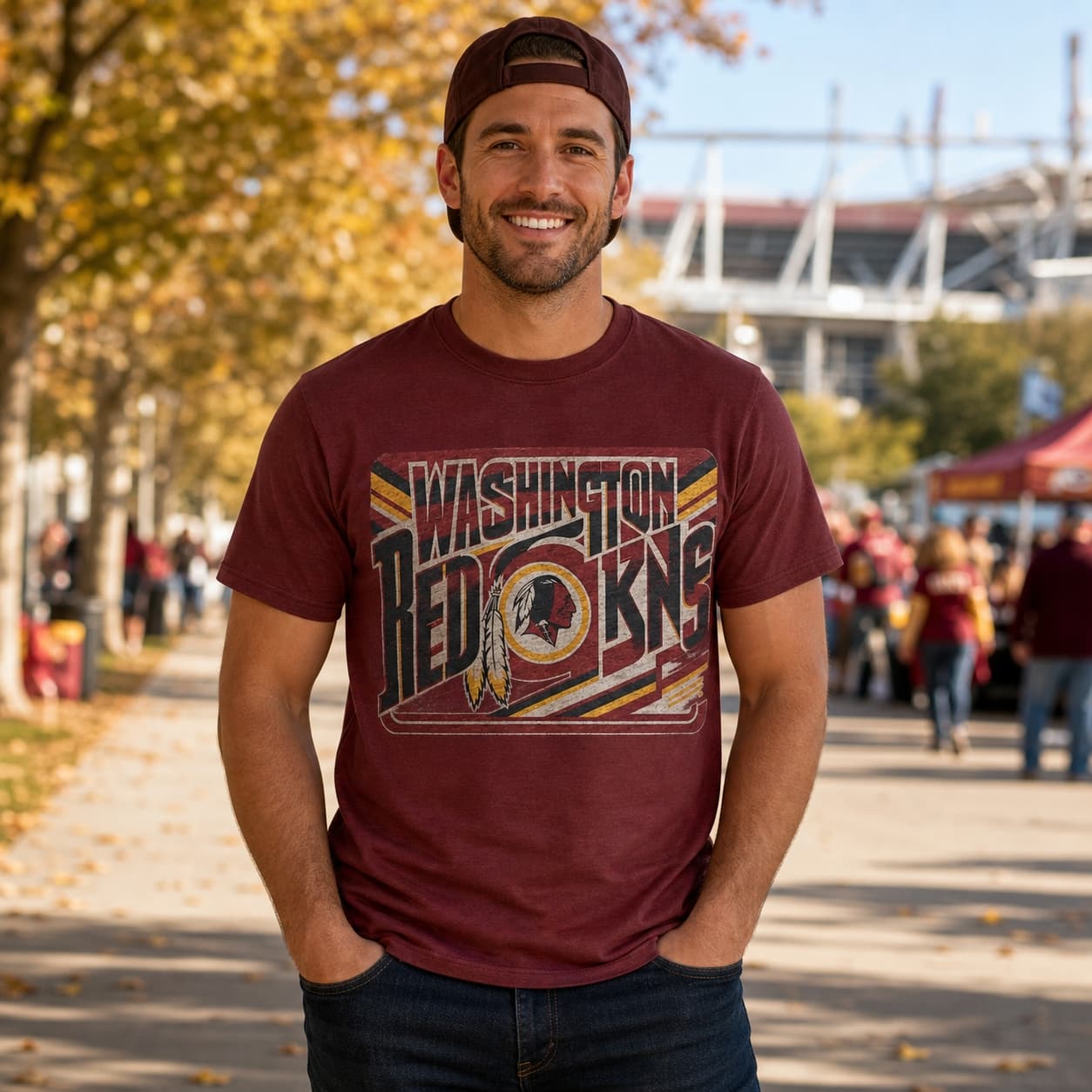 Washington Redskins Exclusive Retro Football 1988 Artwork Shirt