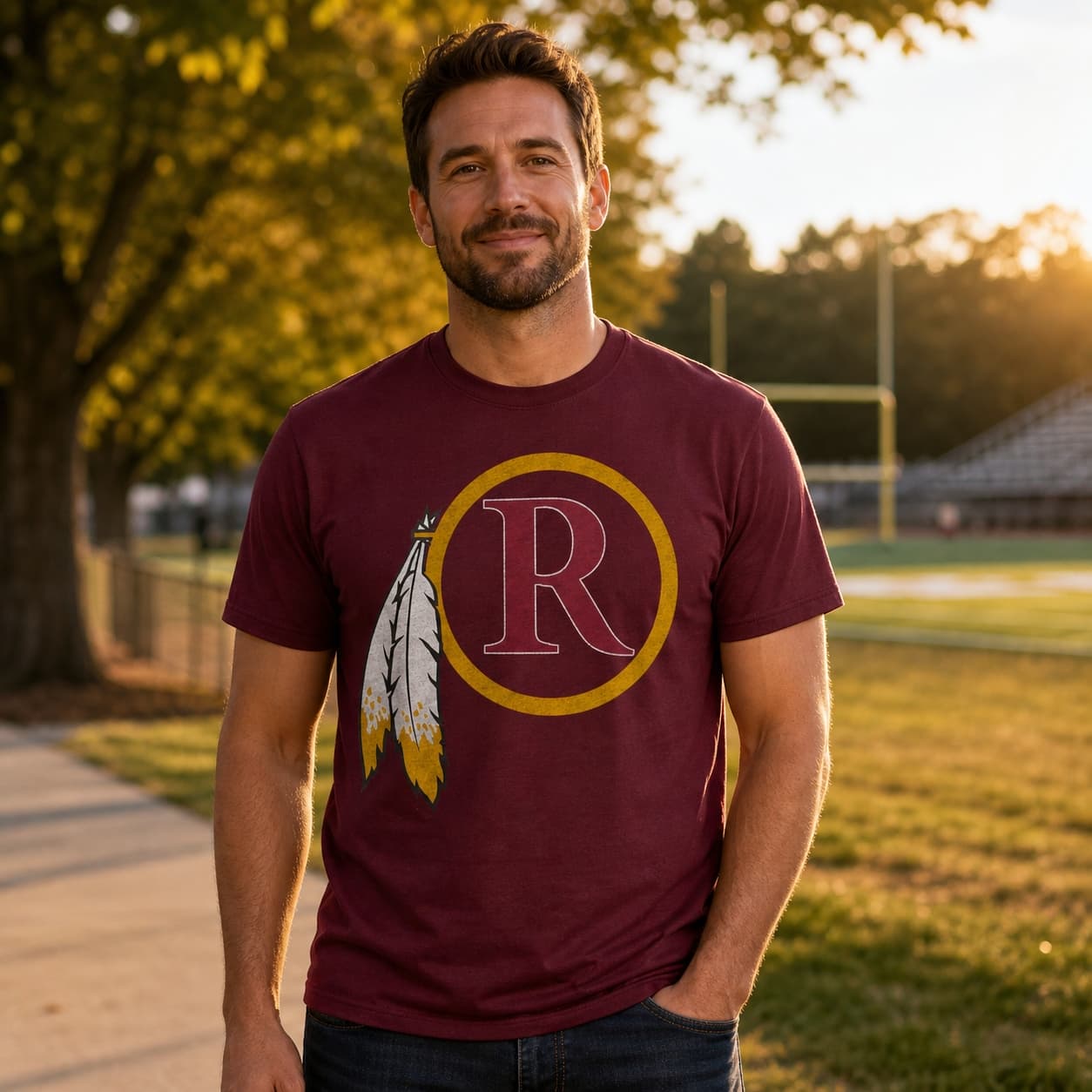 Washington Redskins Retro Football 1970 Artwork Shirt
