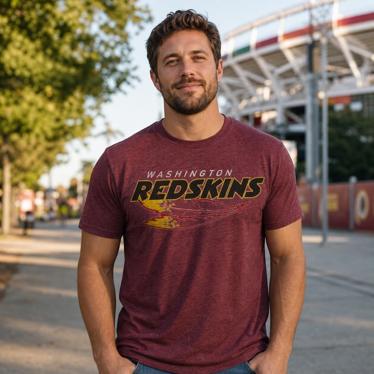 Washington Redskins Retro Football 1982 Artwork Shirt