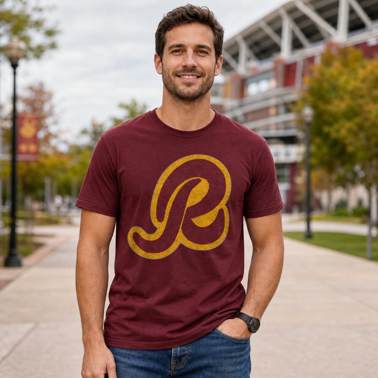Washington Redskins Retro Football 1994 Artwork Shirt