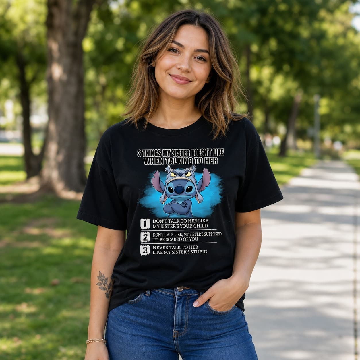3 Thing’s My Sister Doesn’t Like When Talking To Her Stitch Shirt