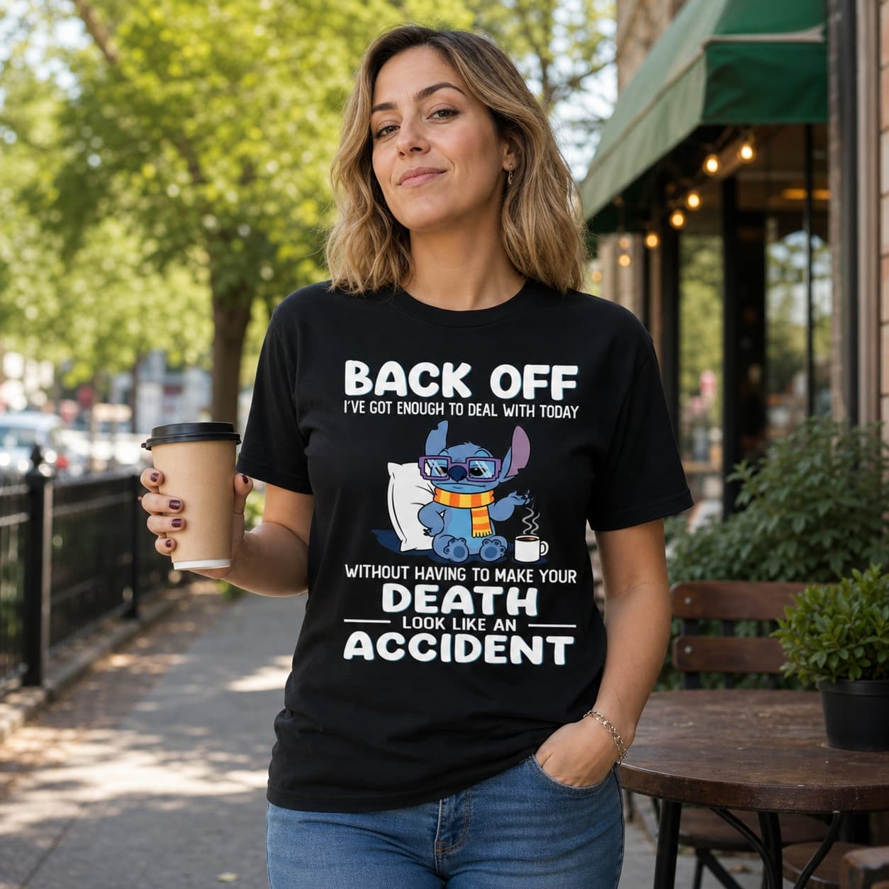 Back Off-3 Stitch Shirt