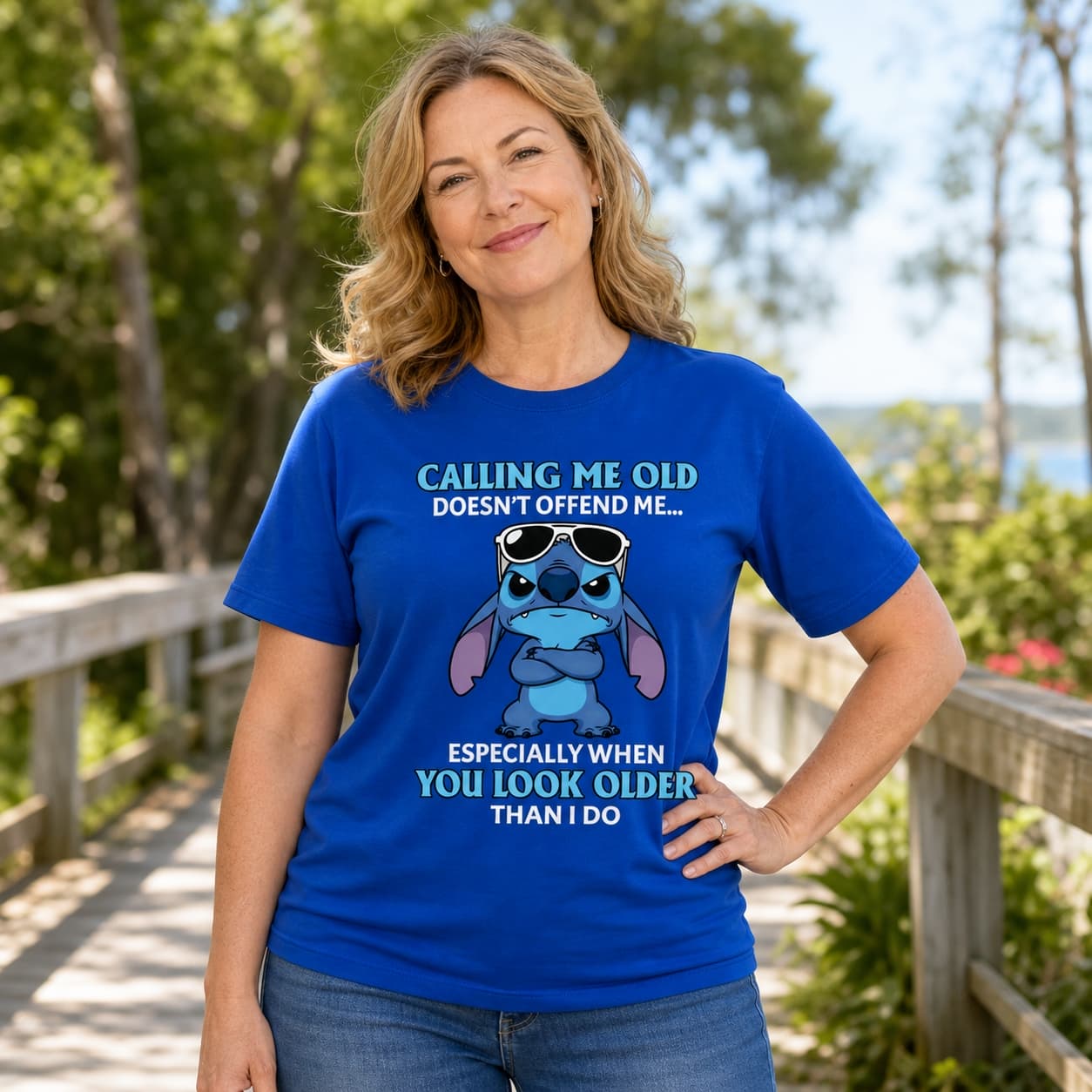 Calling Me Old Doesn’t Offend Me… Especially When You Look Older Than I Do Stitch Shirt