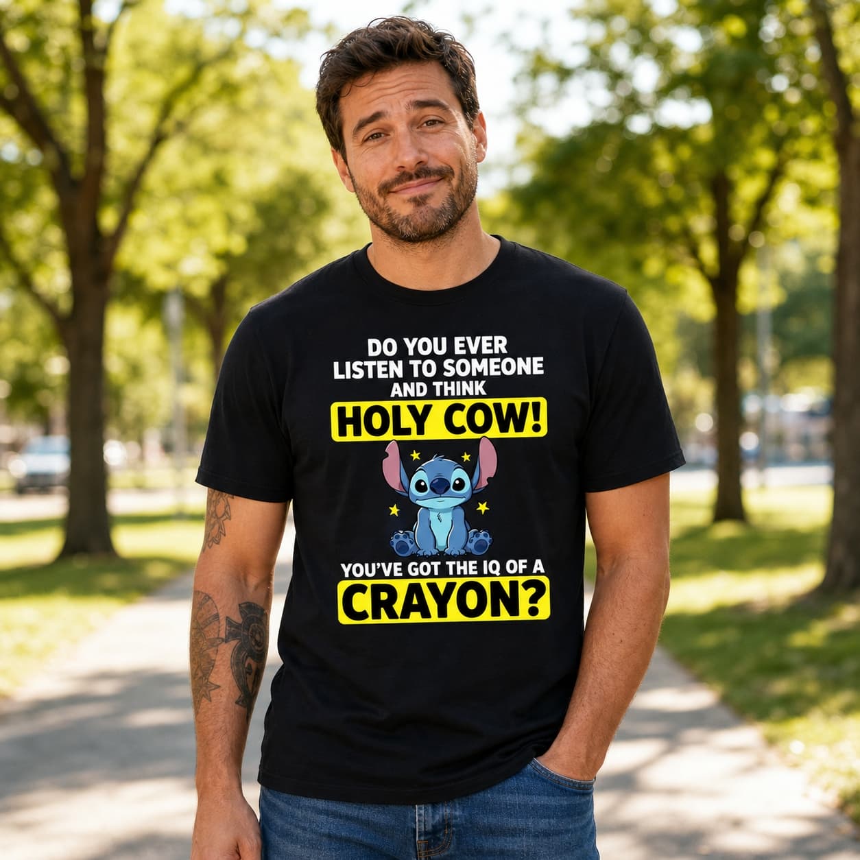 Do You Ever Listen To Someone And Think Holy Cow! You’ve Got The Iq Of A Crayon Stitch Shirt