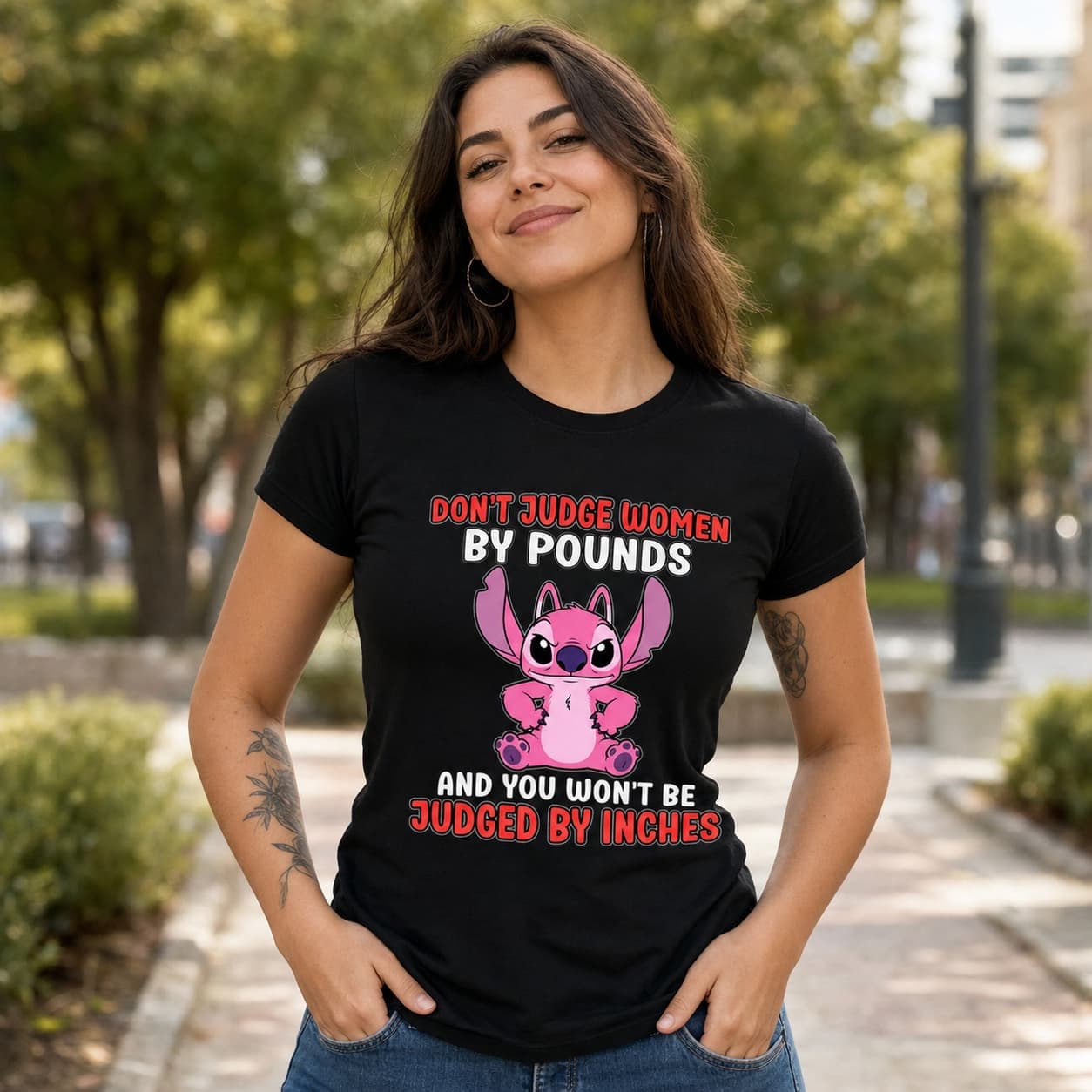 Don’t Judge Women By Pounds And You Won’t Be Judged By Inches-3 Stitch Shirt